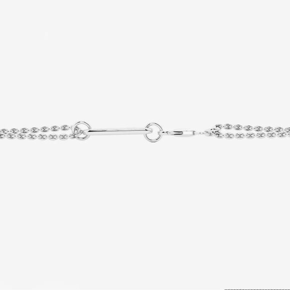 Brand New! 2/5 CTW Round Lab Grown Diamond Double Chain Bracelet - 7 Inches - Picture 3 of 7